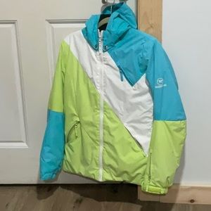 Blue and Green Rossignol Ski Jacket